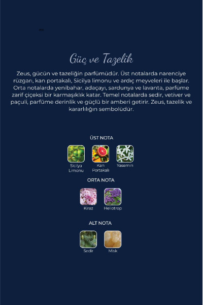 Zeus EDP Erkek Parfüm, 50ml